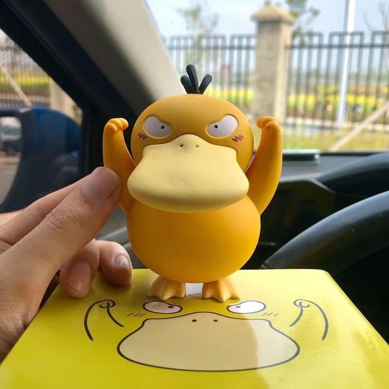 Sun Studio Psyduck Figure Pvc Anime Peripheral Cute Handmade Model Desktop Car Decoration Ornament Collectible Toy Gift