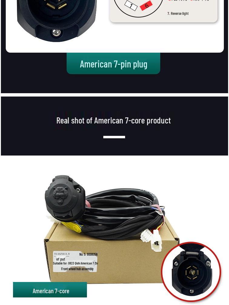 X-Trail Trailer Wiring Harness Assembly for 08-23 Models with Power Tail Light Socket and RV Signal Plug