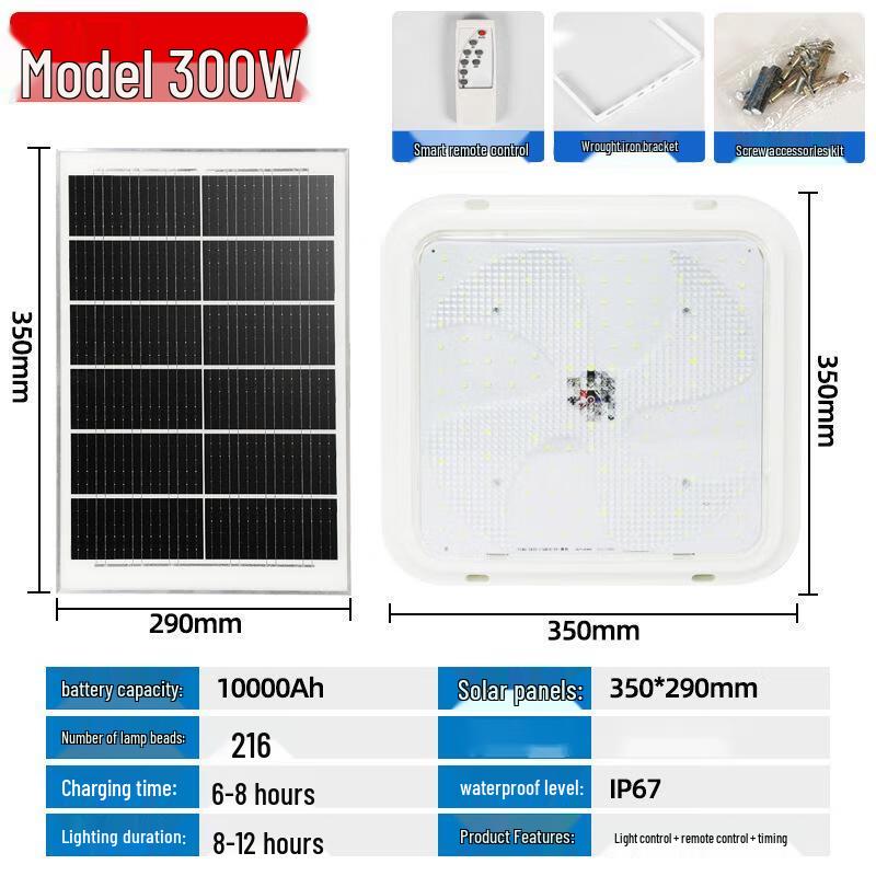 UOSU Solar LED Outdoor Ceiling Light