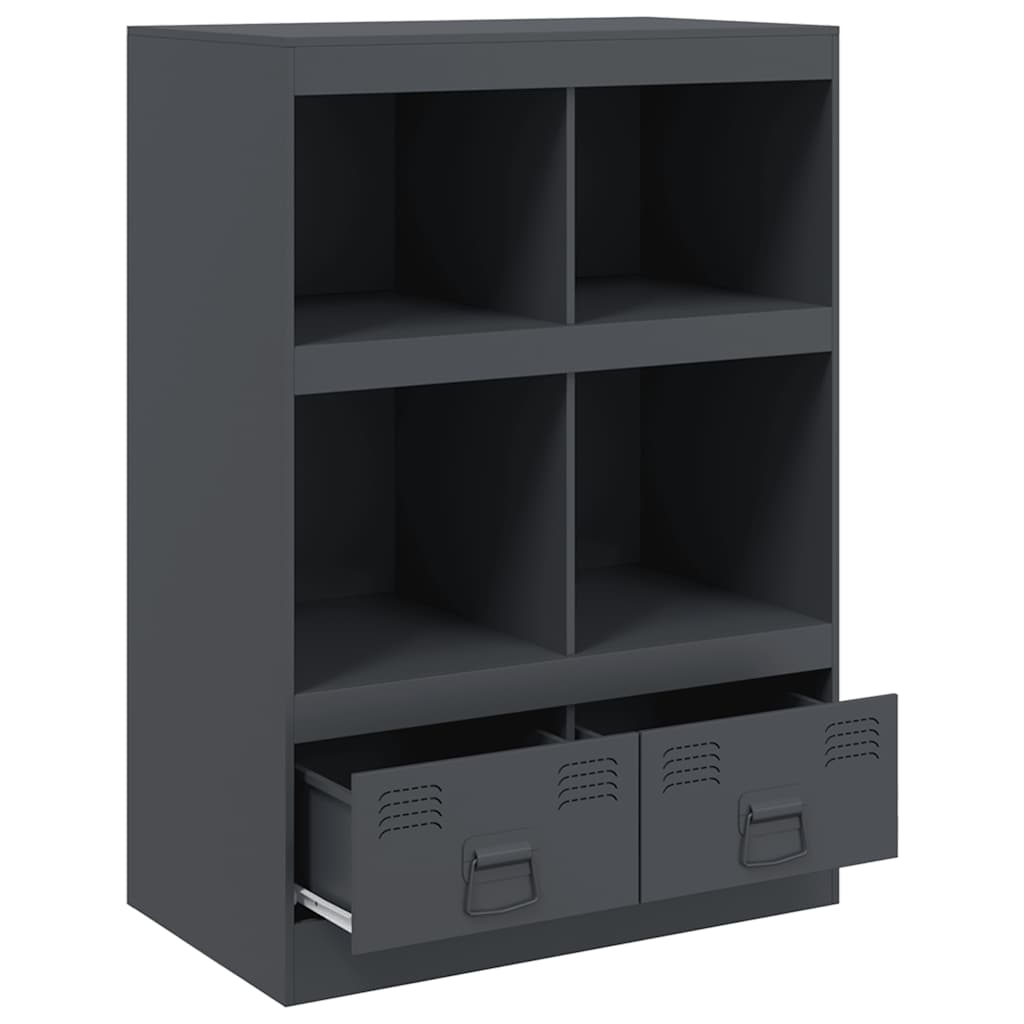 Vidaxl Szafka, Antracytowa, 67X39X95 Cm, Stal
