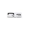 2026 3D ABS Chrome Black Car Letters Q3 Q5 Logo Rear Trunk Badge Emblem Decals For Audi TFSI Q3 Q5 8U 8R 80A Auto Accessories