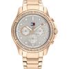 Brooklyn Grey Dial Rose Gold Toned Stainless Steel Ladies Quartz Watch 1782572