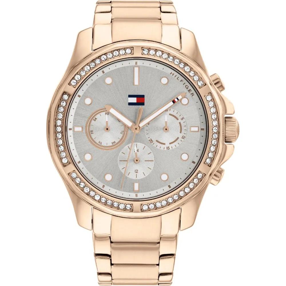 Tommy Hilfiger Brooklyn Grey Dial Rose Gold Toned Stainless Steel Ladies Quartz Watch 1782572 серый