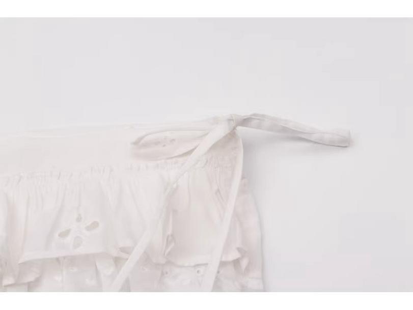Pure Desire Embroidered Lace High-Waist Skirt Cover-Up