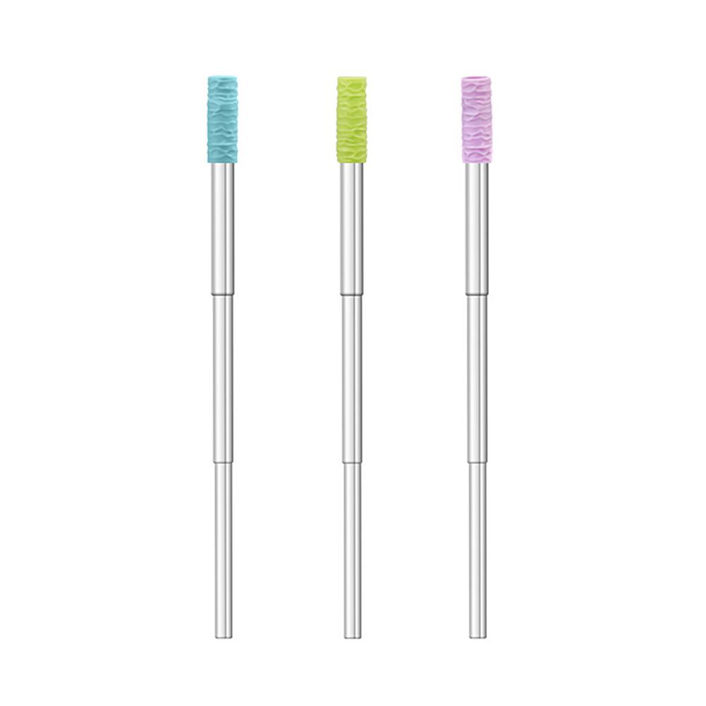 304 Stainless Steel Reusable Drinking Straws Portable Metal Straws with Case Pocket Drinking Straws with Cleaning Brush for Home