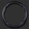 1Pcs Carbon Fiber Steering Wheel Cover Black