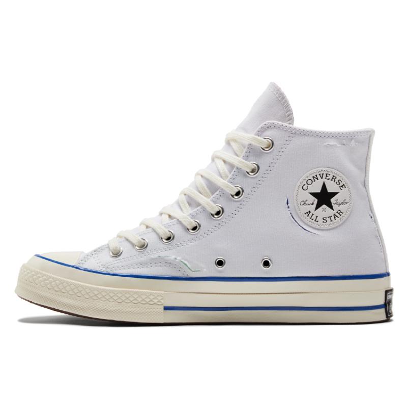

Converse 1970-е Chuck Taylor All Star Chuck 70 рвущийся верх высокие парусиновые кеды унисекс фиолетовый белый синий 37.5