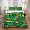 3pcs Dino Pattern Bedding Set, Includes 1 Comforter + 2 Pillowcases, Without Pillow Inserts, Soft Comfortable, Lightweight Breathable, Print