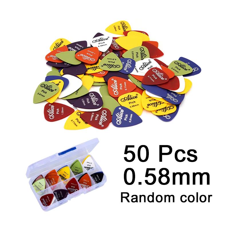 Gitaarplectrums met Opbergdoosje ABS Plectrums voor Elektrische Akoestische Gitaar 6 Dikte Gitaar Plectrum Accessoires