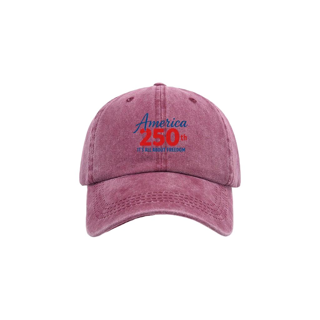 Printed Baseball Cap, Commemorating The 0th Anniversary Of The United States .