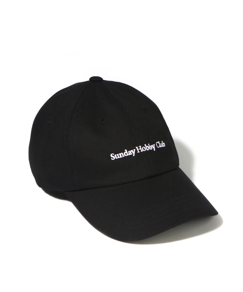 SUNDAY HOBBY CLUB 22Ss Signature Logo Curve Cap - Black