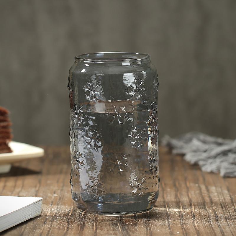 Glass straw cup Adult glass cup Coke cup Household water cup with straw Female student beverage cup Glass