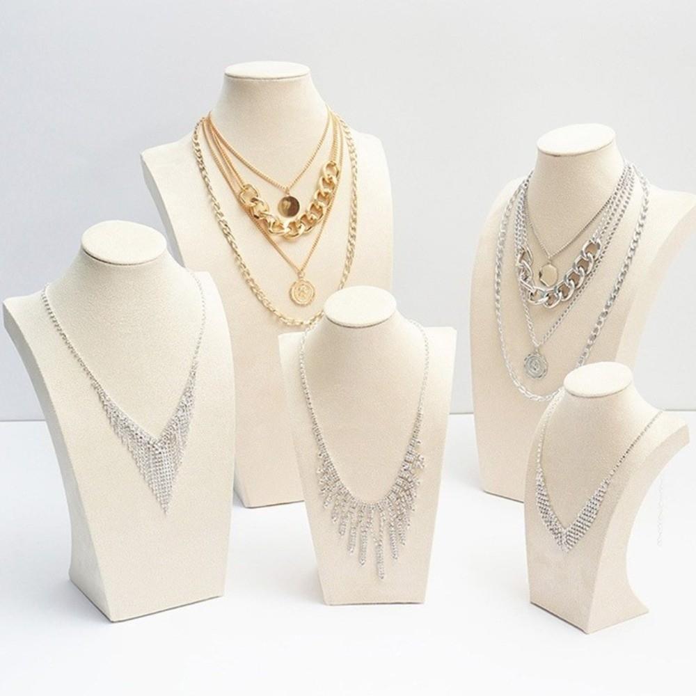 Neck Mold Necklace Display Stand Human Shape Ornament Holder Portable Mannequin Bust Jewelry Show