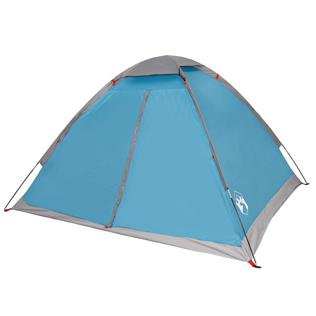 Dome Camping Tent for 2 Persons Blue Waterproof