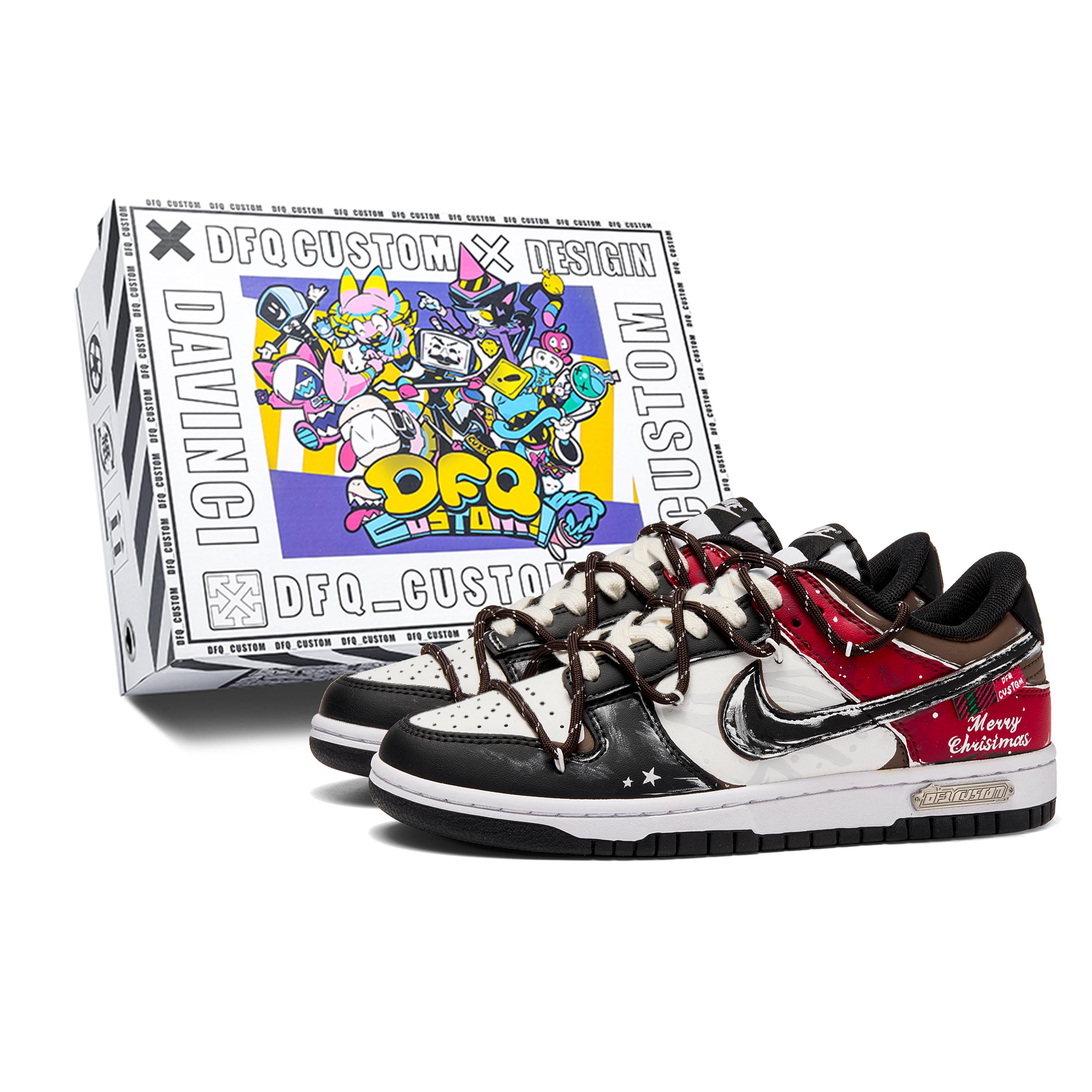 

Nike Dunk Red Brown Wish, Box Wear resistant And Lightweight Low top Skateboard Shoes Men s Red HF5441-100(Teamm--BOX) 42