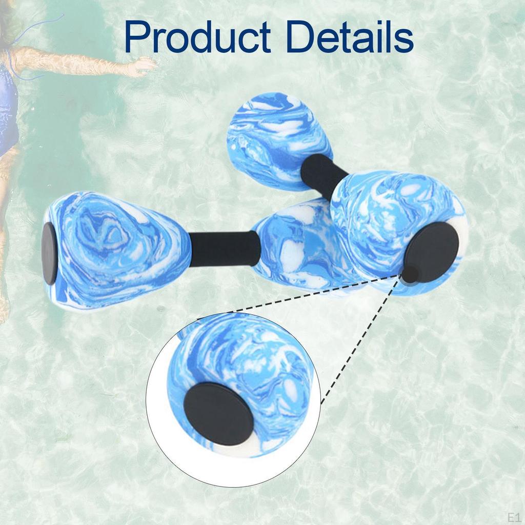 2 Pack Portable Aquatic Dumbbells for Swimming Pool, Exercises, Dumbbells, Foam