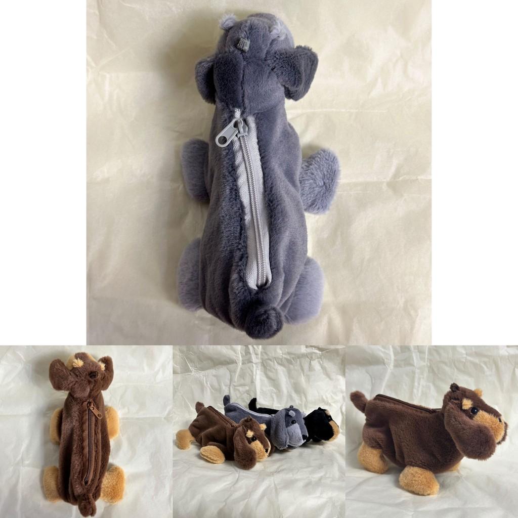 Adorable Plush Dachshund Coin Purse Soft Backpack Keychain Toy Gift For Kids