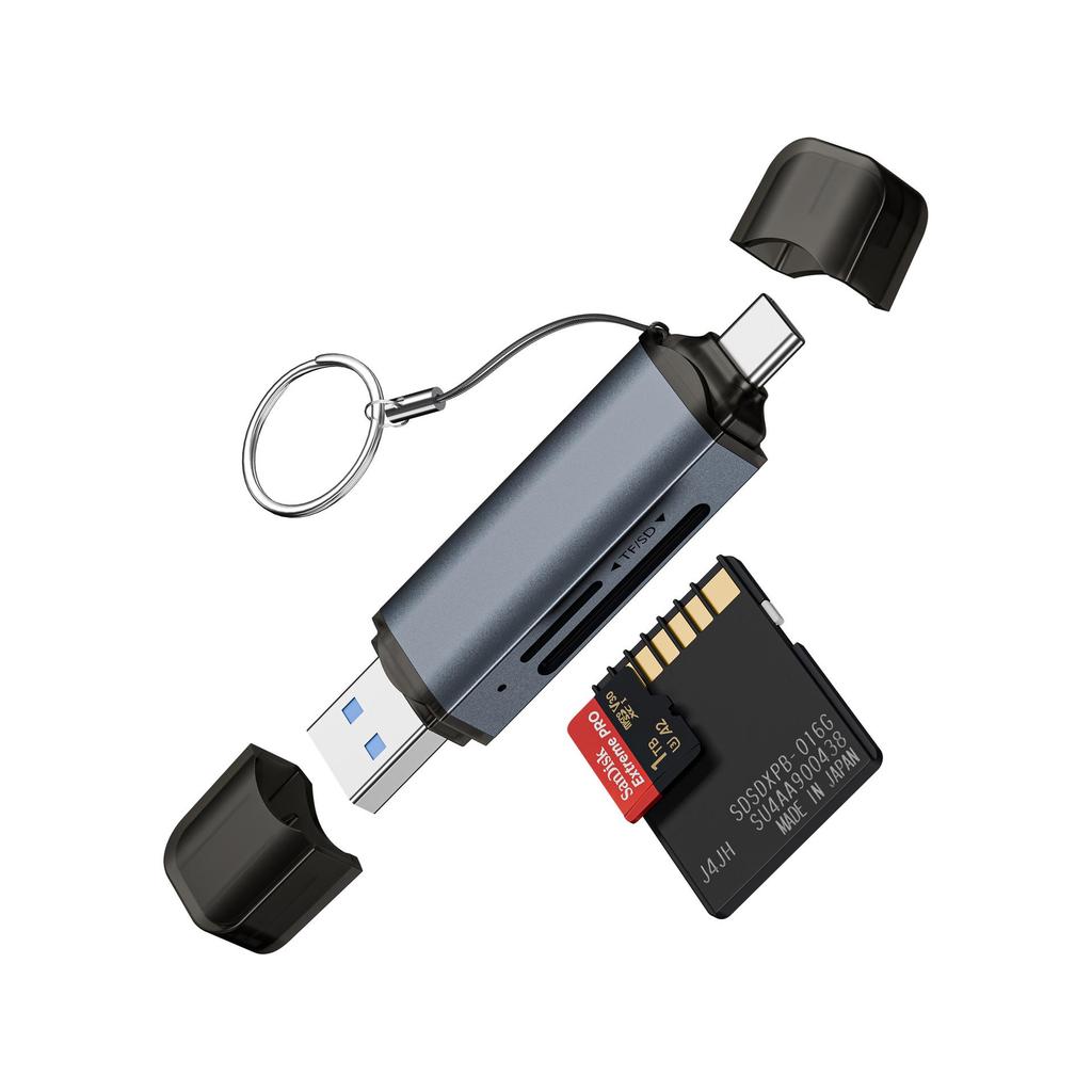 USB 3.0 Multifunctional Card Reader for SD/TF - Universal Converter for Mobile Phones & Computers
