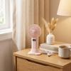 Compact Digital Display Fan Stable Base USB Rechargeable Fan Portable Desktop Fan  Gift Giving