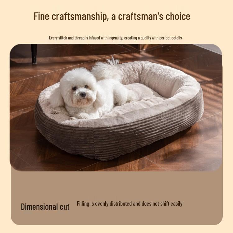 Spot Machine Washable Winter Warm Pet Bed - Soft, Cozy Nest for Cats & Dogs, Perfect for Deep Sleep