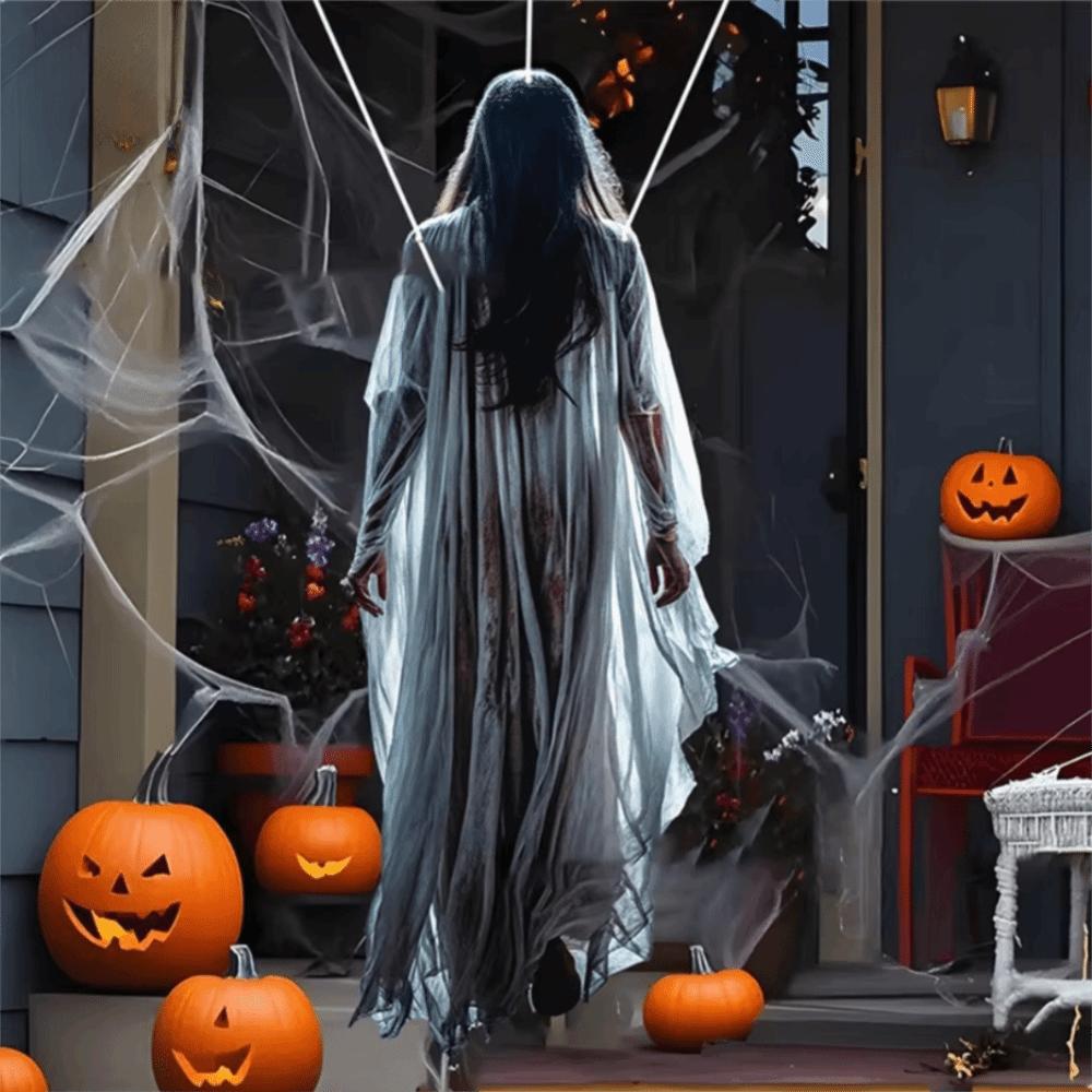 Irregularly Halloween Eaves Decorative Banners Clear Printing Spooky Atmosphere Banner Party