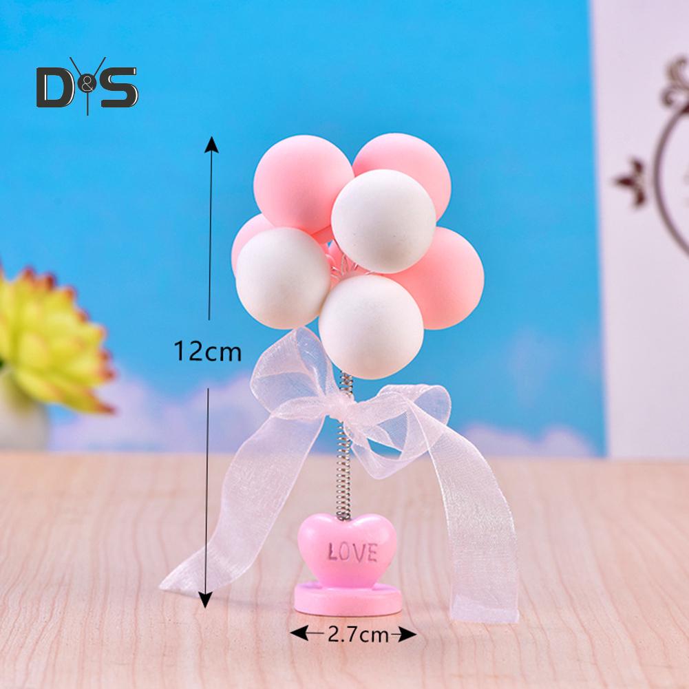 Mud in your eye Resin Balloon Love Figurine Craft Toy Doll House Car Cake Desk Ornament