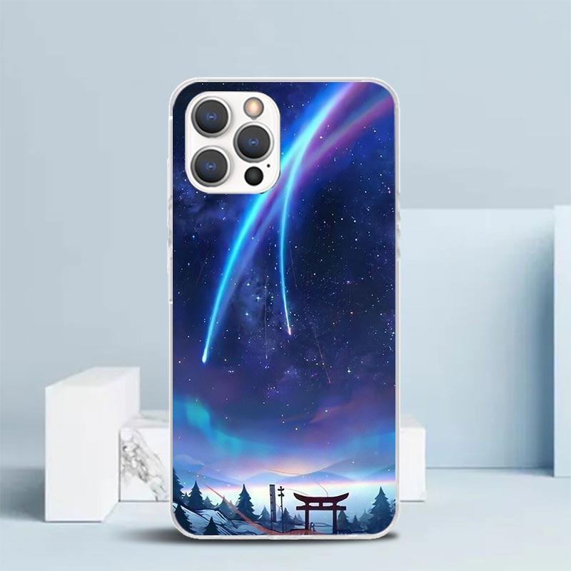 Anime Aesthetic Scenery Phone Case For IPhone 16 17 Air 16E 15 14 Plus 13 Mini 12 11 Pro Max 7 8 + SE 2020 Soft TPU Back Cover 1