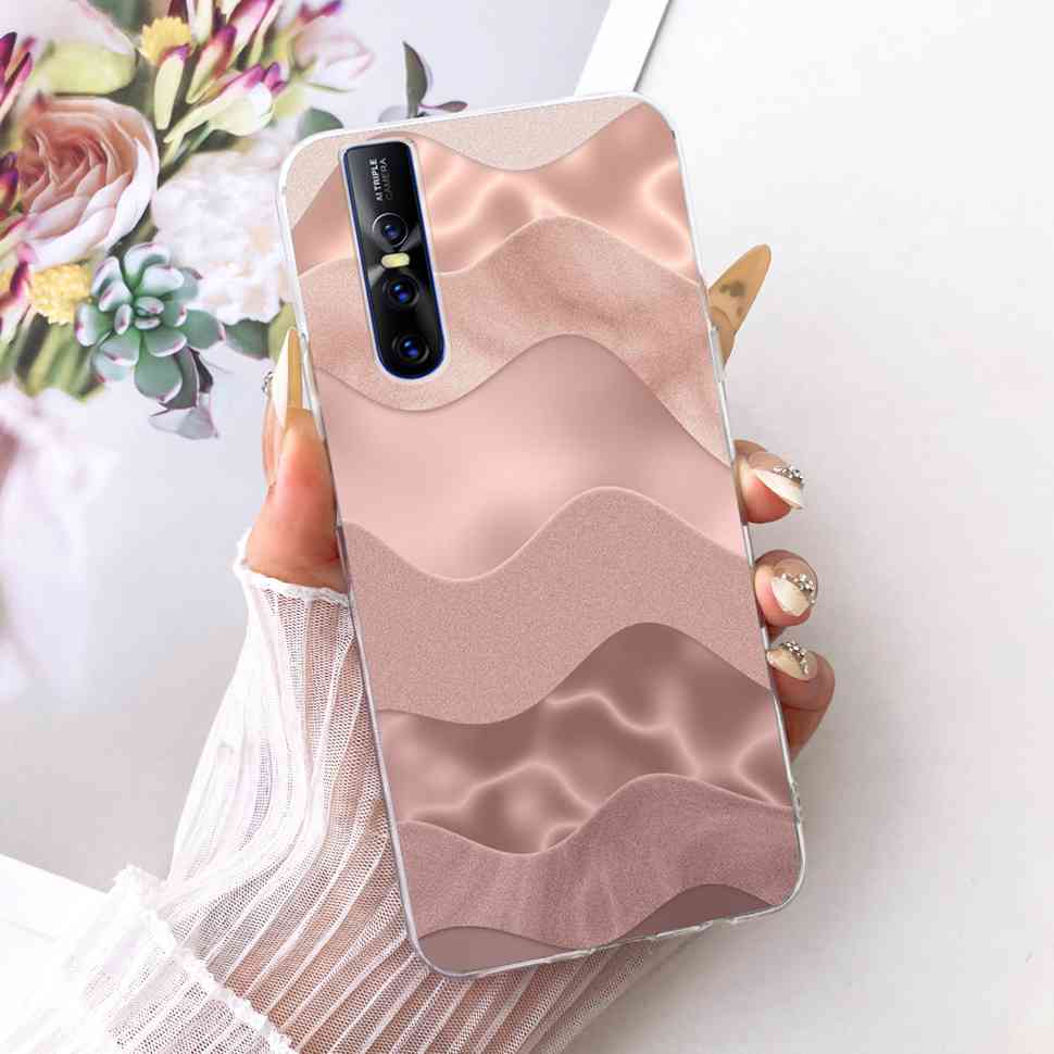 For Vivo V15 Pro Casing Soft Silicone Colorful Butterfly Cover For Vivo V 15 V15 VivoV15 Pro Fundas Capa Full Protective Case