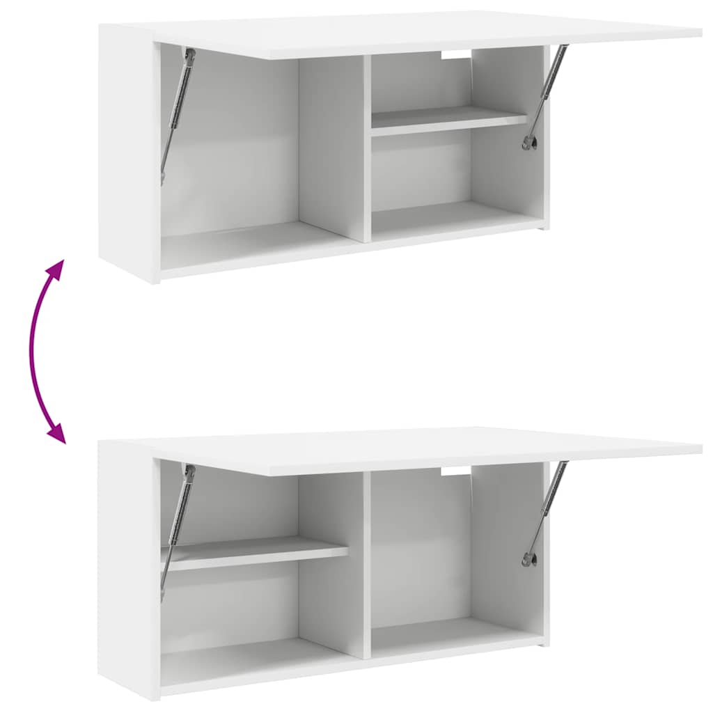 Vidaxl Wall-Mounted Bathroom Cabinet, White, 80X25X40 Cm