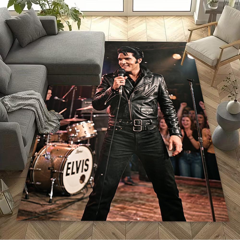 Elvis Presley Performance Carpet Suitable for Hallway Living Rooms Outdoor Foyer Anti-slip Rug Anime Office Decor Perfect Gift for Women/Men