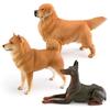 Große Realistische Haustierhunde-Modelle Niedlicher Shiba Inu Golden Retriever Und Dobermann Tischdekoration Spielzeug