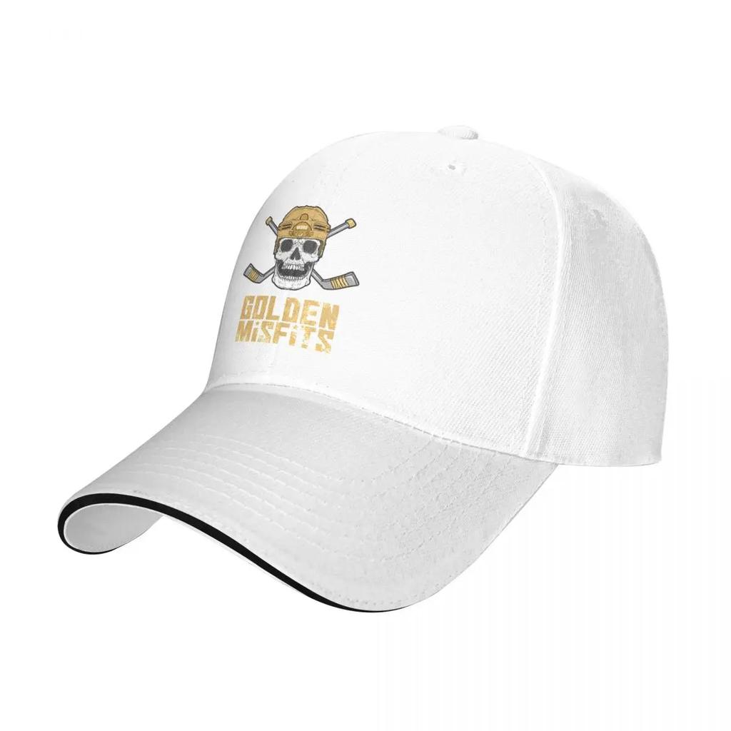 Golden Misfits Baseball Cap Fashion Misfits Heavy Metal Skeleton Skull Sandwich Caps for Men Women Polyester Sun Hat Activities