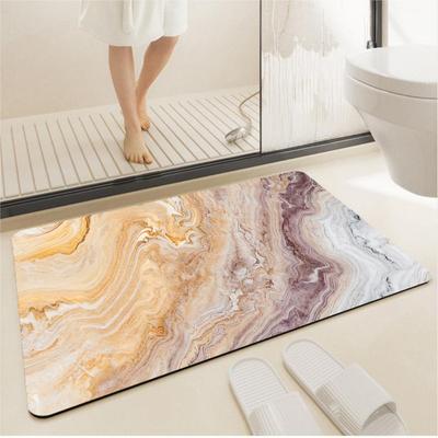 Marmor-Muster Diatomeenerde Anti-Rutsch Bodenmatte, Badezimmer Eingangsteppich, Wasserabsorbierende Bodenmatte, Heimdekorations-Teppich