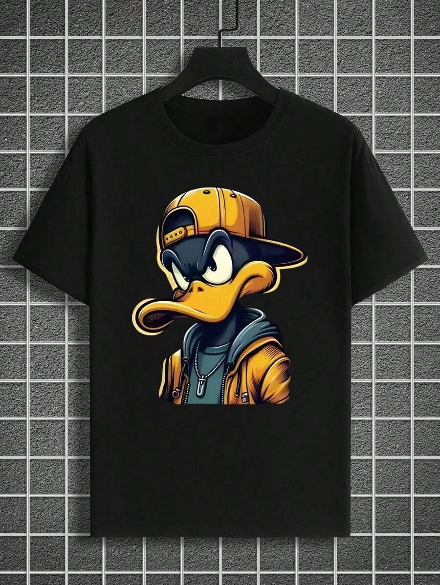 

Lonblece Retro American Brand Printed Short Sleeve Casual Unisex T-Shirt XXL