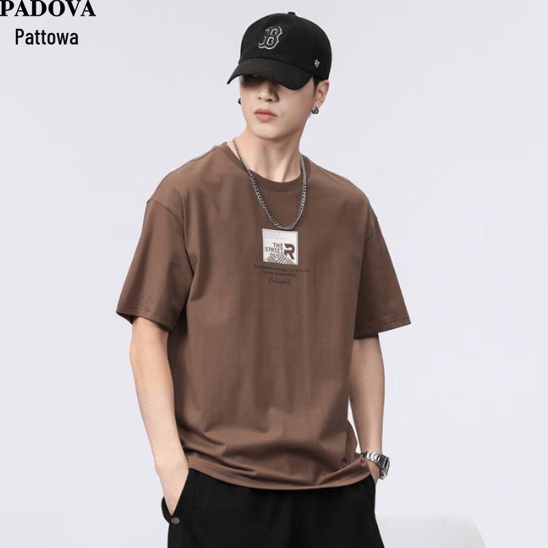 Patova Men s Pure Cotton Loose Fit Short Sleeve T-Shirt 4XL