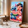 Pearl Painting Stitch and Lilo Pearl Watermelon Beach Creative Art 5D Exquisite Landscape Sparkling Craft Home Wall Decoration DIY HandmadeGift