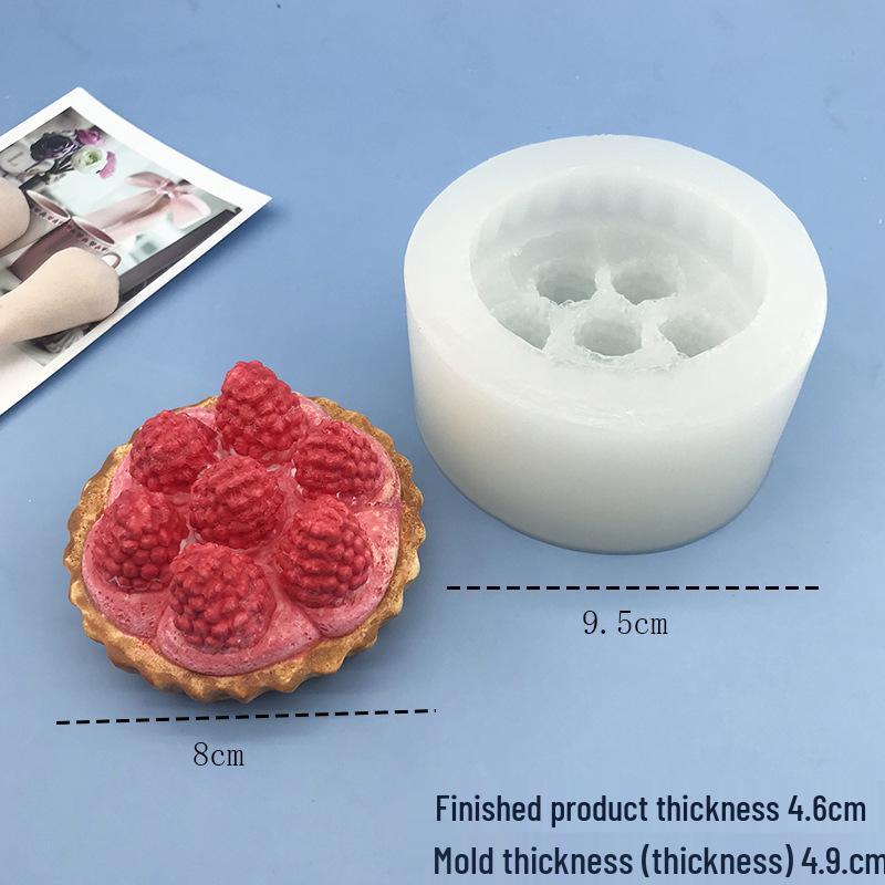 Raspberry & Strawberry Tart Pinching Mold - Handmade Candle & Chocolate Mold