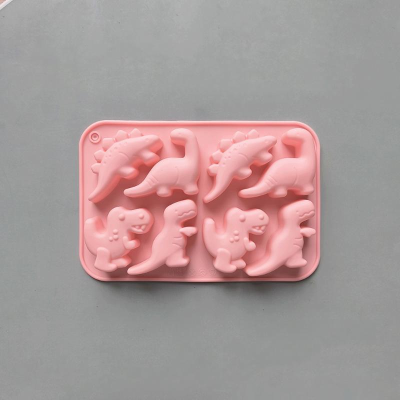 

Dinosaur Food Grade Silicone Molds 8-Cavity Chocolate Hard Candy Ice Cubes Silicone Mold For Diy Chocolate,Candy,Jelly