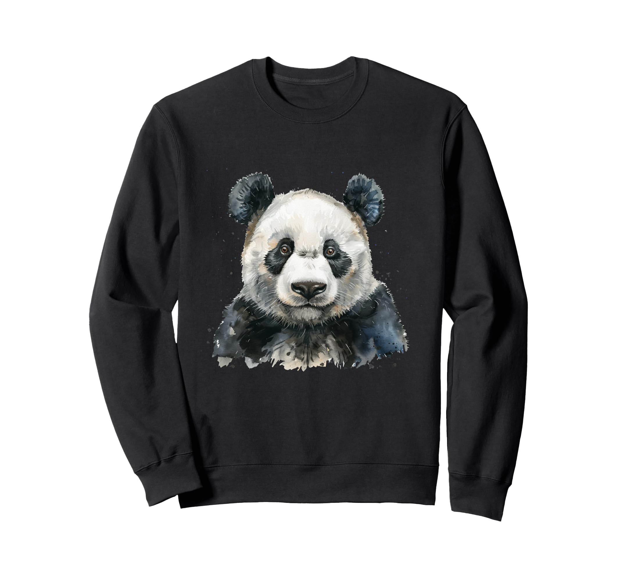 

Panda Bear with watercolors Panda Bear Japanese Sweatshirt чёрный