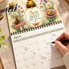 Bee Themed Desk Calendar 2027 Desktop Calendar, Spiral Binding And Thickened Professional Time Management Tool Paper Planner, Decorative Monthly