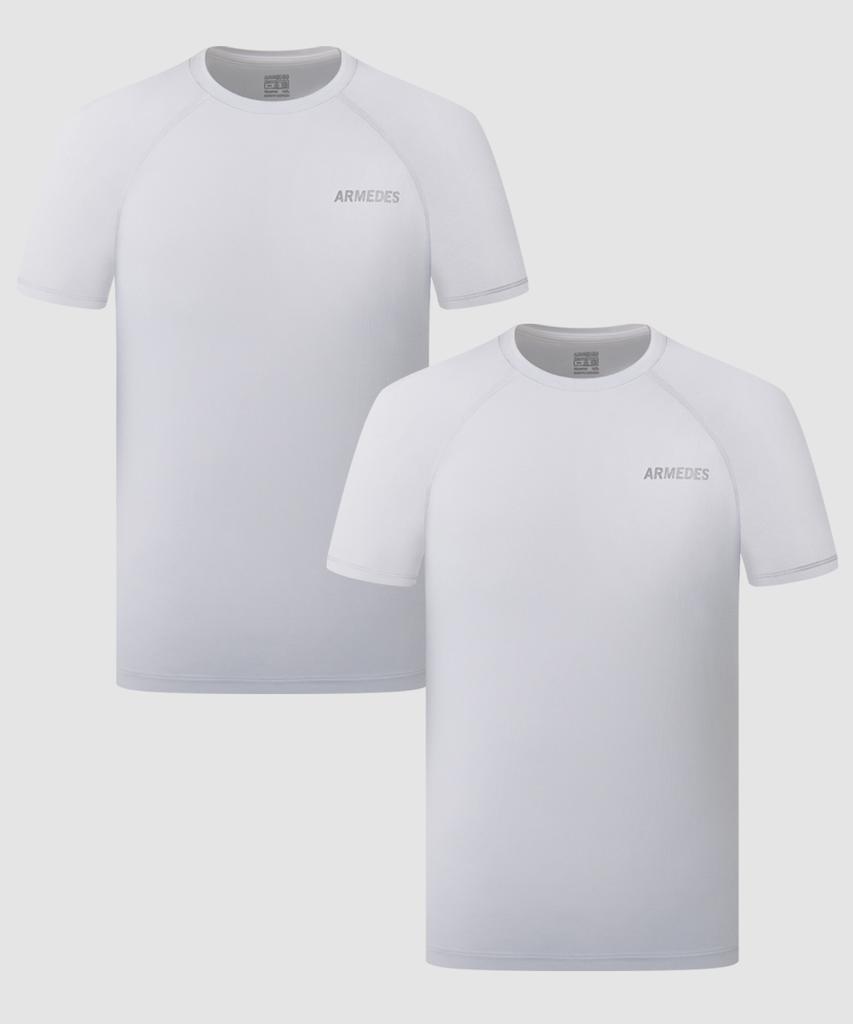ARMEDES [2Pack] Armedes Four-Way Stretch Superdry Short Sleeve T-Shirt Ar-197 (A Type)