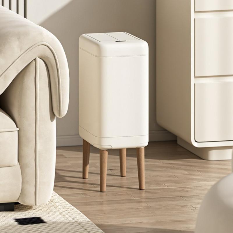 Induction Trash Can Large Capacity Smart Trash Bin Household Narrow Toilet Garbage Bathroom Home Cleaning Tools Accessories