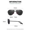 Outdoors Folding Anti-Glare Driving Oval Myopia Sunglasses Men Metal Prescription Sunglasses With Diopters 0 -0.5 -0.75 To -6.0