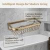 Wall Mount Shower Caddy Basket Shampoo Storage Holder  Bathroom Shower Washroom Restroom Kitchen