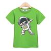 Children Summer Tops Astronaut Cartoon Fashion T-shirt Baby Boys Short Sleeves Shirt Clothing Shirt