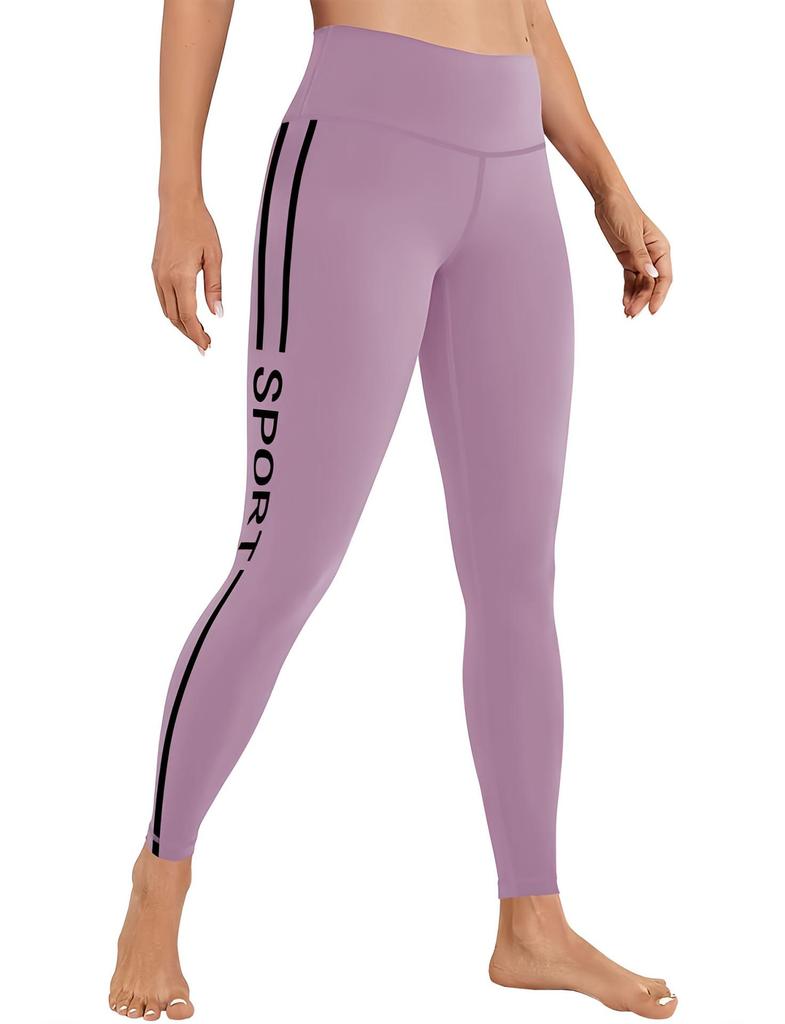 Kadın Yüksek Bel Düz Renk Yoga ve Fitness Pantolonu