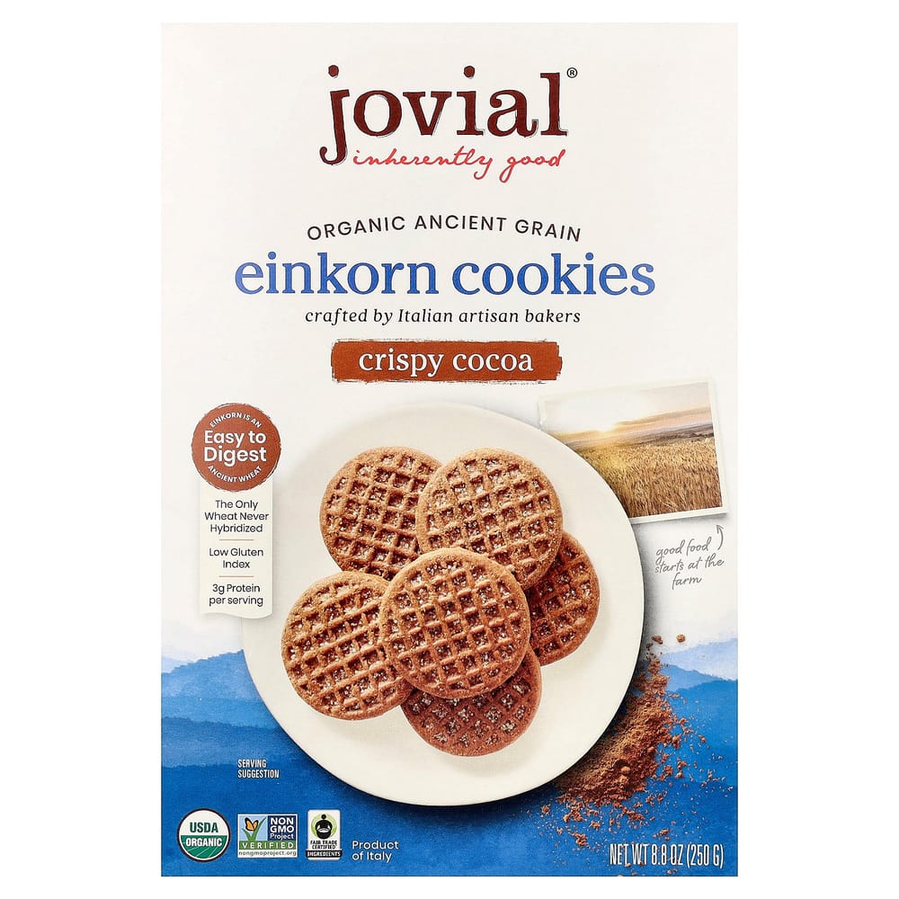 

Jovial Einkorn Crispy Cocoa Cookies 8.8 oz (250 g)