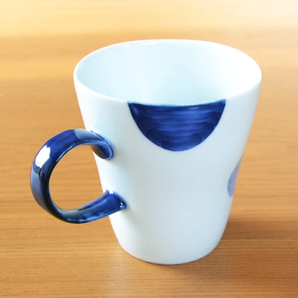 Presente de aniversário Caneca Café Arita Ware Hasami Ware Microondas Seguro Nisai Maru Crest Blue Gift