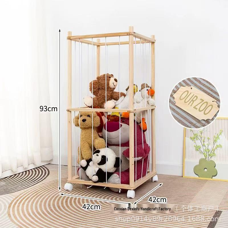 In Stock Wooden Toy Storage Rack for Children s Plush Toys