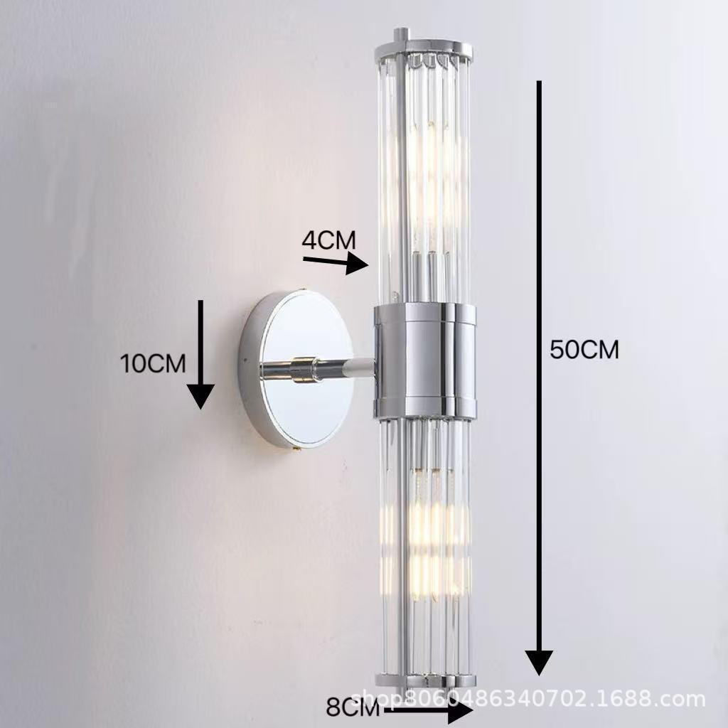 Modern Luxury Crystal Glass Wall Lamp for Hotels and Bedrooms